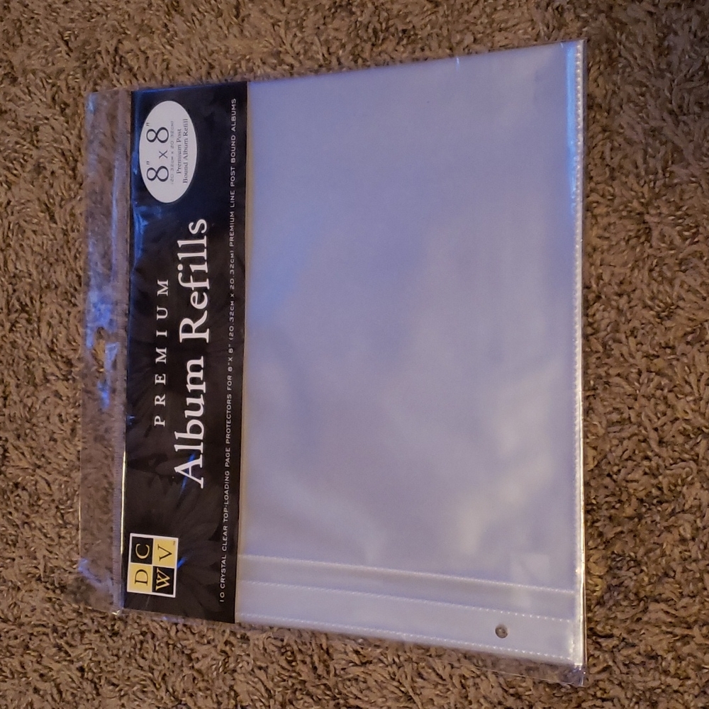 8 x 8 premium album refills